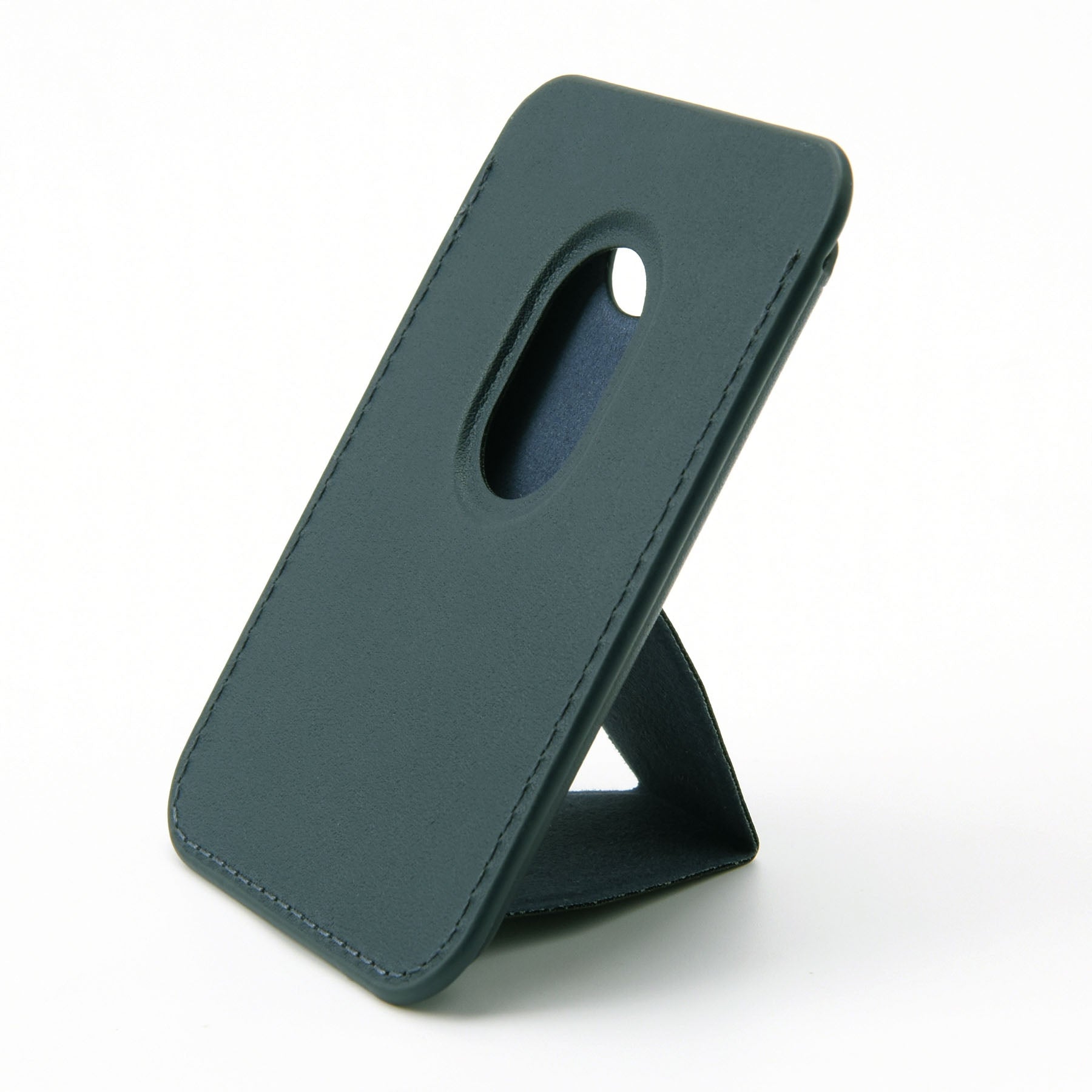 CHOETECH PC0003-DGN Magnetic Card Holder in green, designed for iPhone 12/13/14, holding three cards securely.