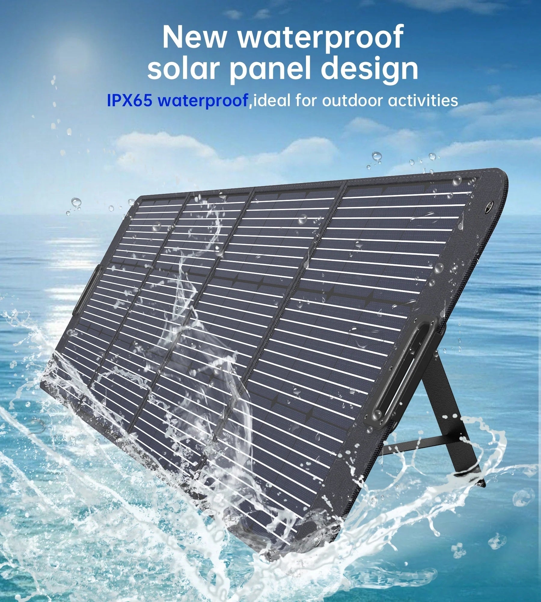 CHOETECH SC011 200W Foldable Solar Charger with multiple output ports and a compact design, ideal for outdoor use.