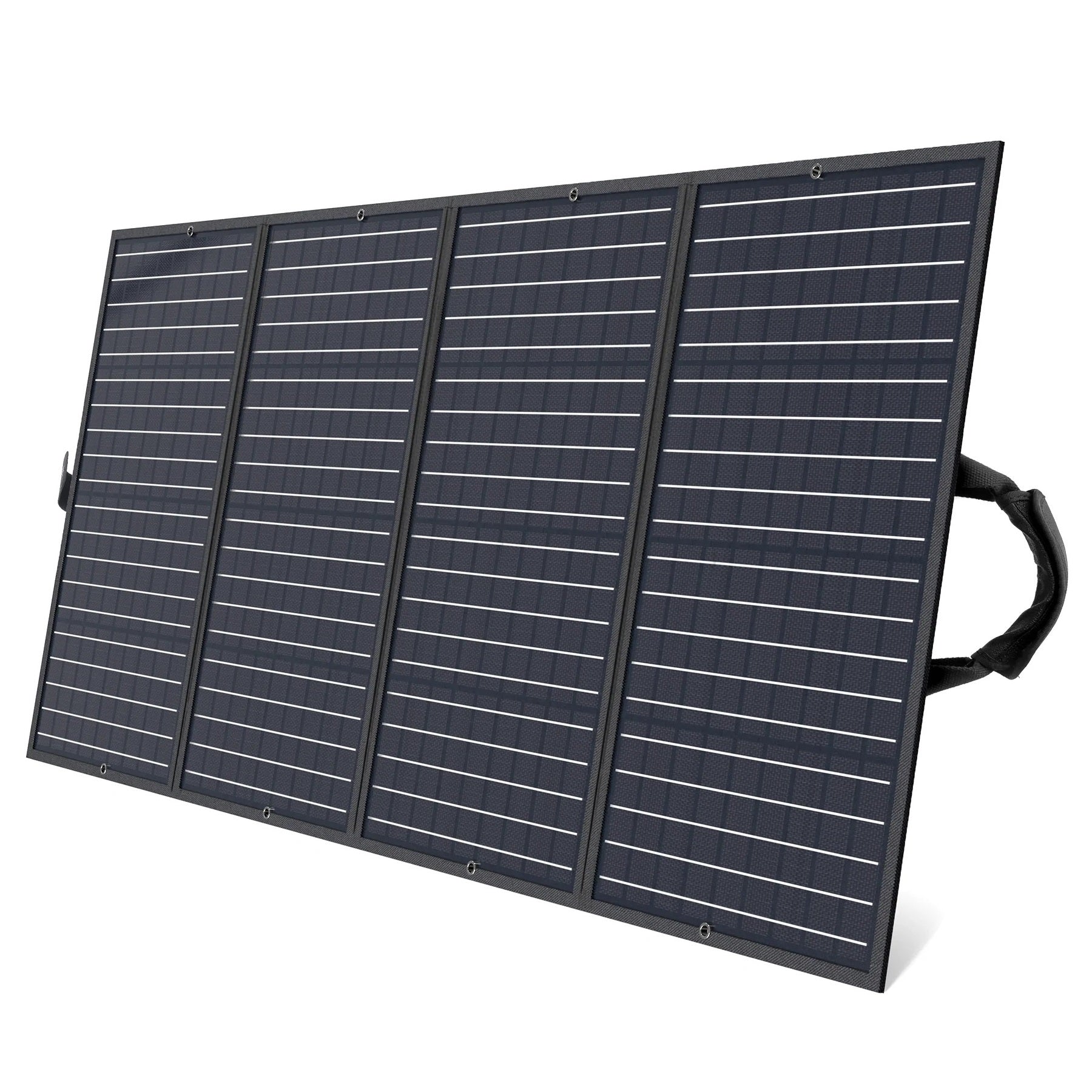 CHOETECH SC010 160W Foldable Solar Charger with built-in kickstand, showcasing its durable and waterproof design, ideal for outdoor use.