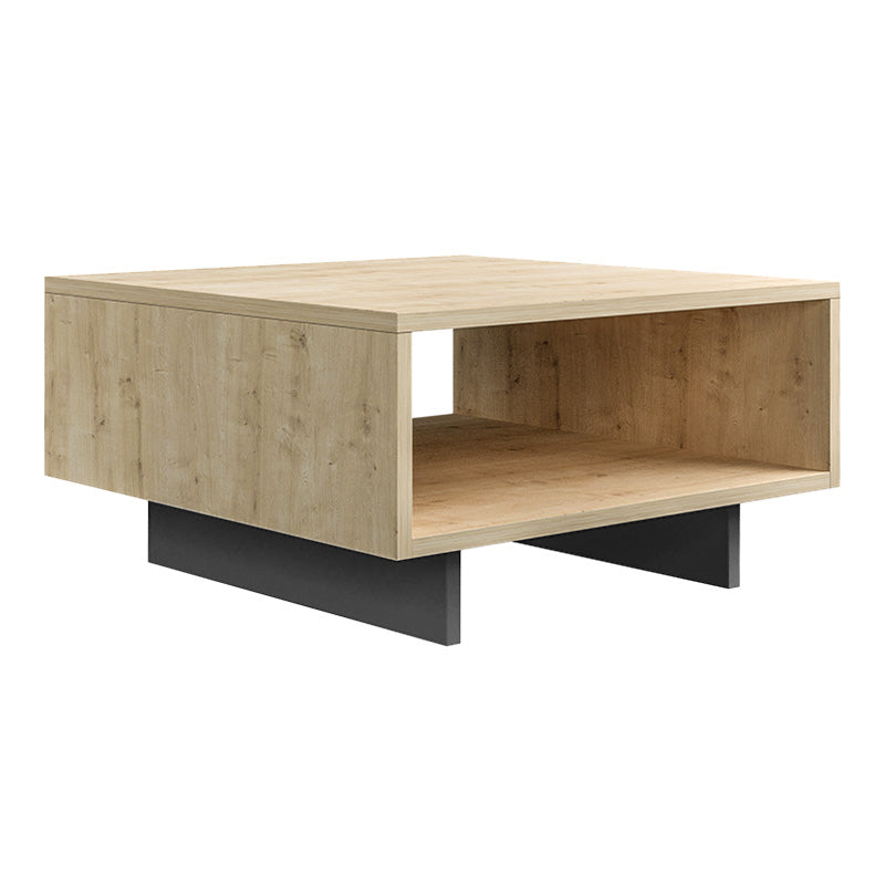 CARRA MIA Coffee Table in oak-anthracite color, featuring a sleek design and a convenient storage shelf.