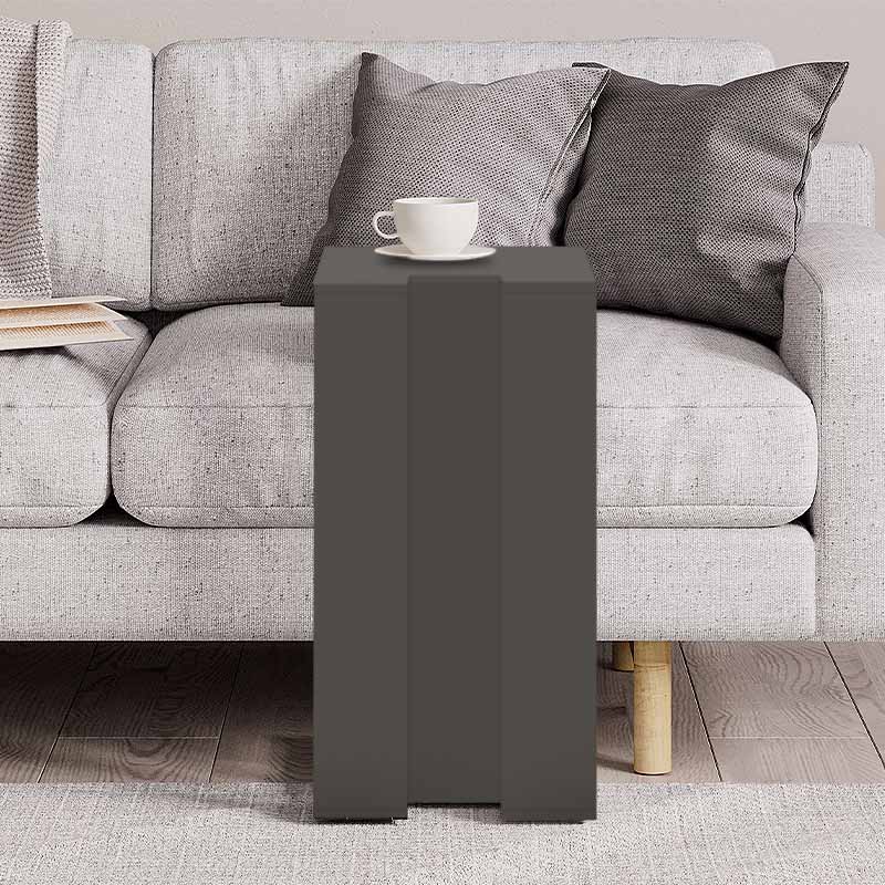 Coffee Table RELAX in anthracite color, featuring a sleek melamine design with compact dimensions of 30x40x57 cm.