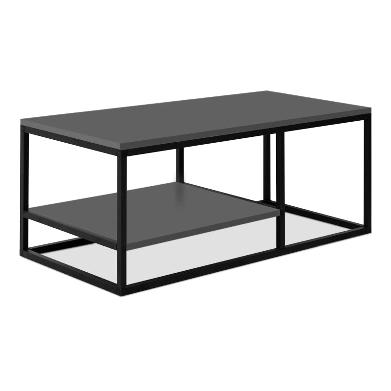 Coffe Table SPACE in anthracite color, featuring a sleek design and sturdy metal frame, dimensions 106x50x42cm.