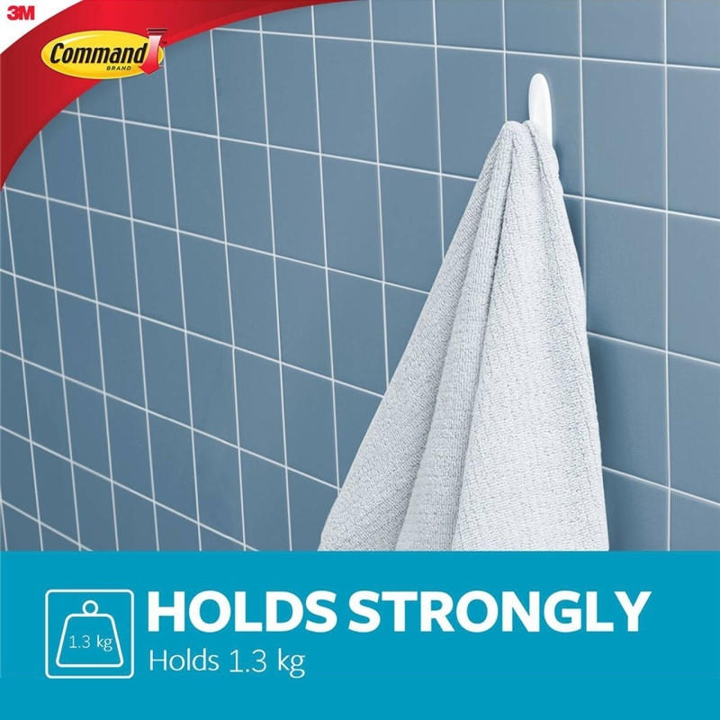 COMMAND Hook 17081WD, a versatile hook for wet and dry use, designed for easy application and removal without damage.