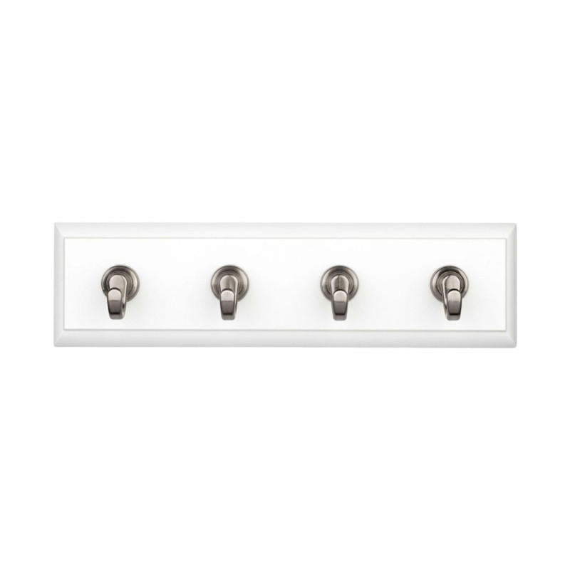 COMMAND Key Rail HOM18Q Bx2 in quartz finish, designed for key organization with a modern aesthetic.