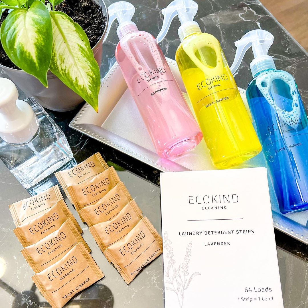 Complete Clean Kit featuring eco-friendly cleaning products in sustainable packaging.