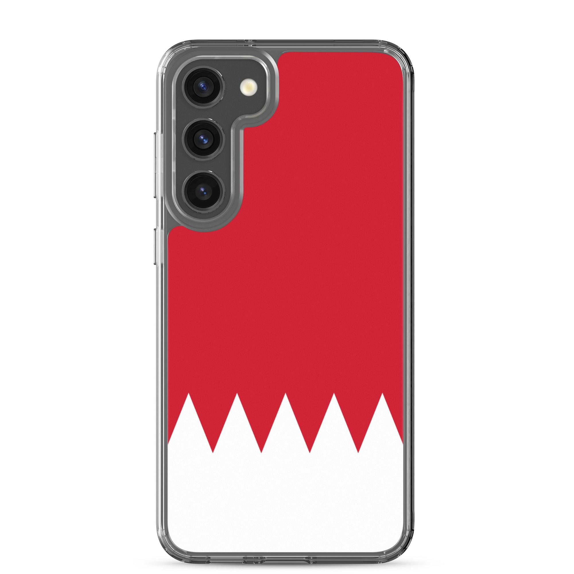 Coque de téléphone avec le drapeau de Bahreïn, en TPU, offrant une protection élégante et durable.