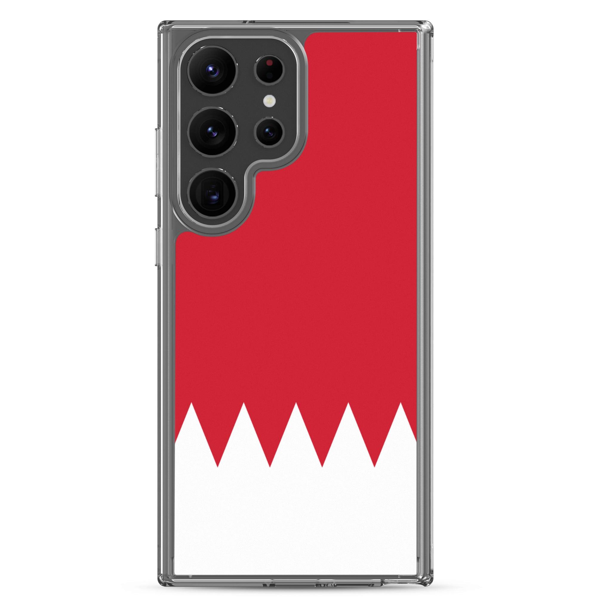 Coque de téléphone avec le drapeau de Bahreïn, en TPU, offrant une protection élégante et durable.