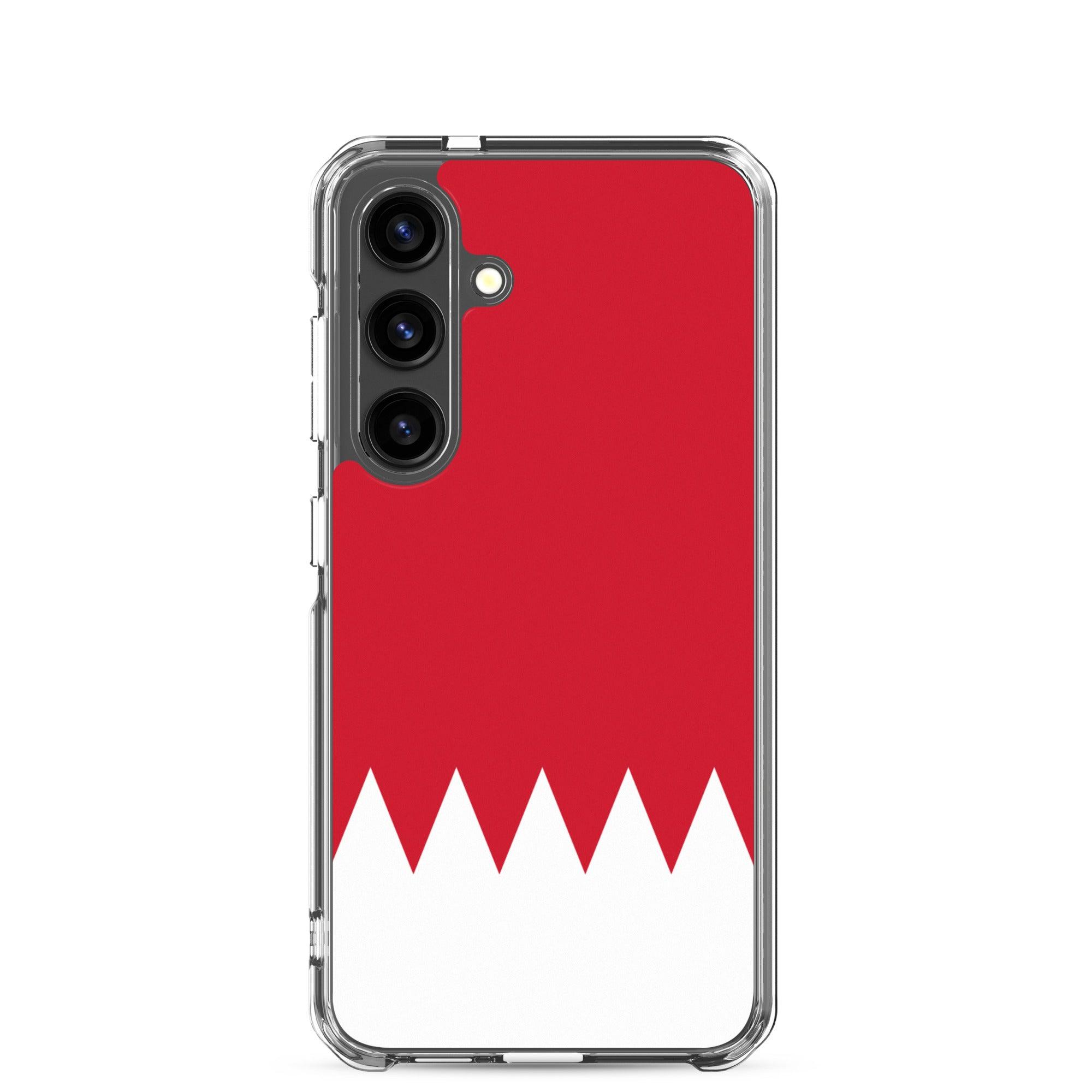 Coque de téléphone avec le drapeau de Bahreïn, en TPU, offrant une protection élégante et durable.