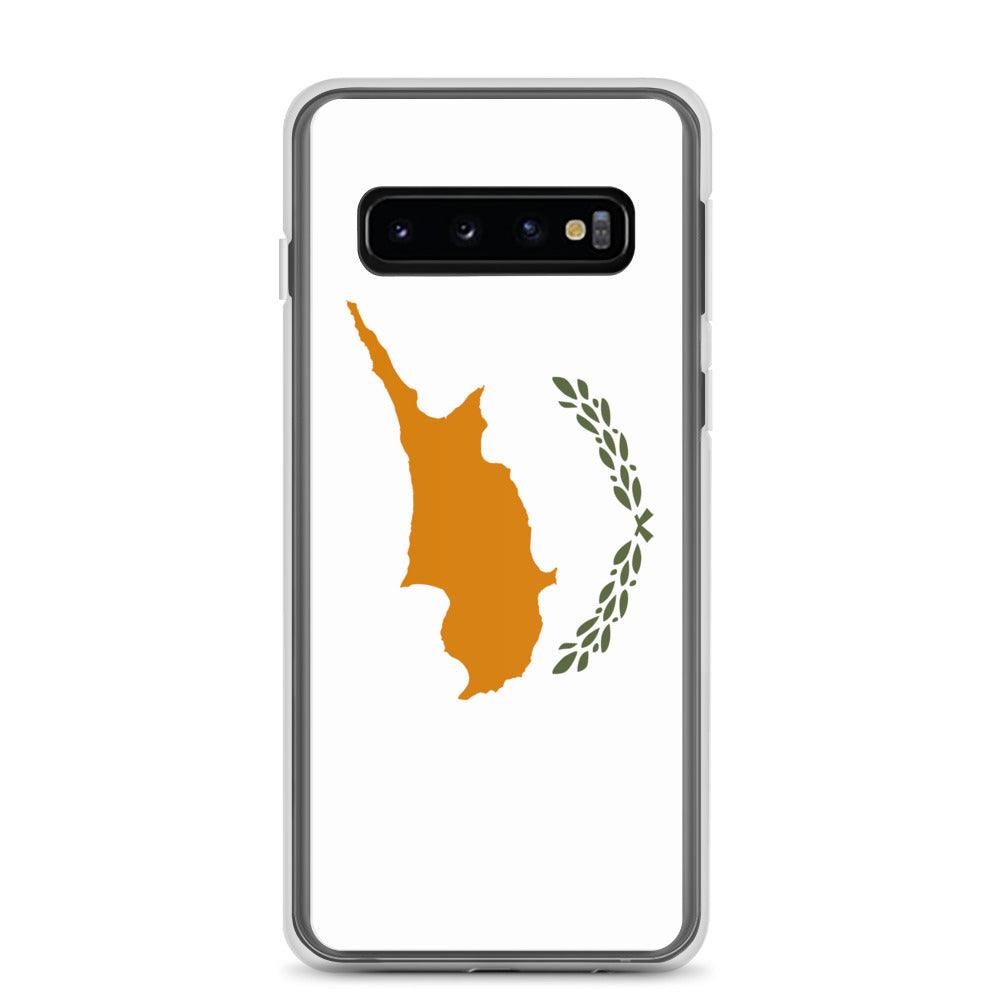 Coque de téléphone avec le drapeau de Chypre, en TPU, offrant une protection élégante et durable.