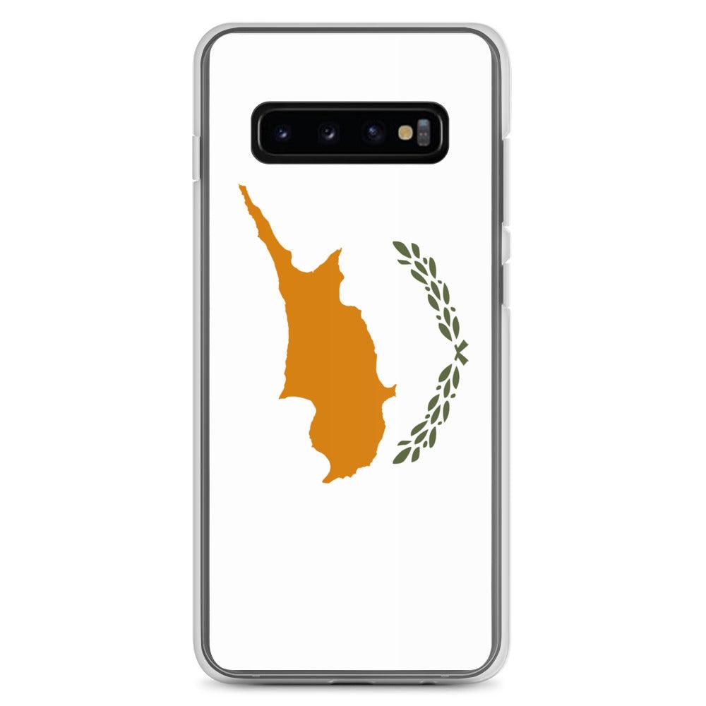 Coque de téléphone avec le drapeau de Chypre, en TPU, offrant une protection élégante et durable.