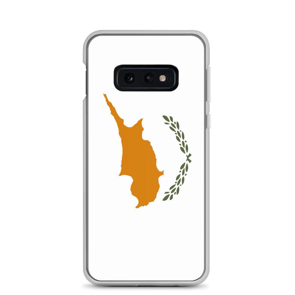 Coque de téléphone avec le drapeau de Chypre, en TPU, offrant une protection élégante et durable.