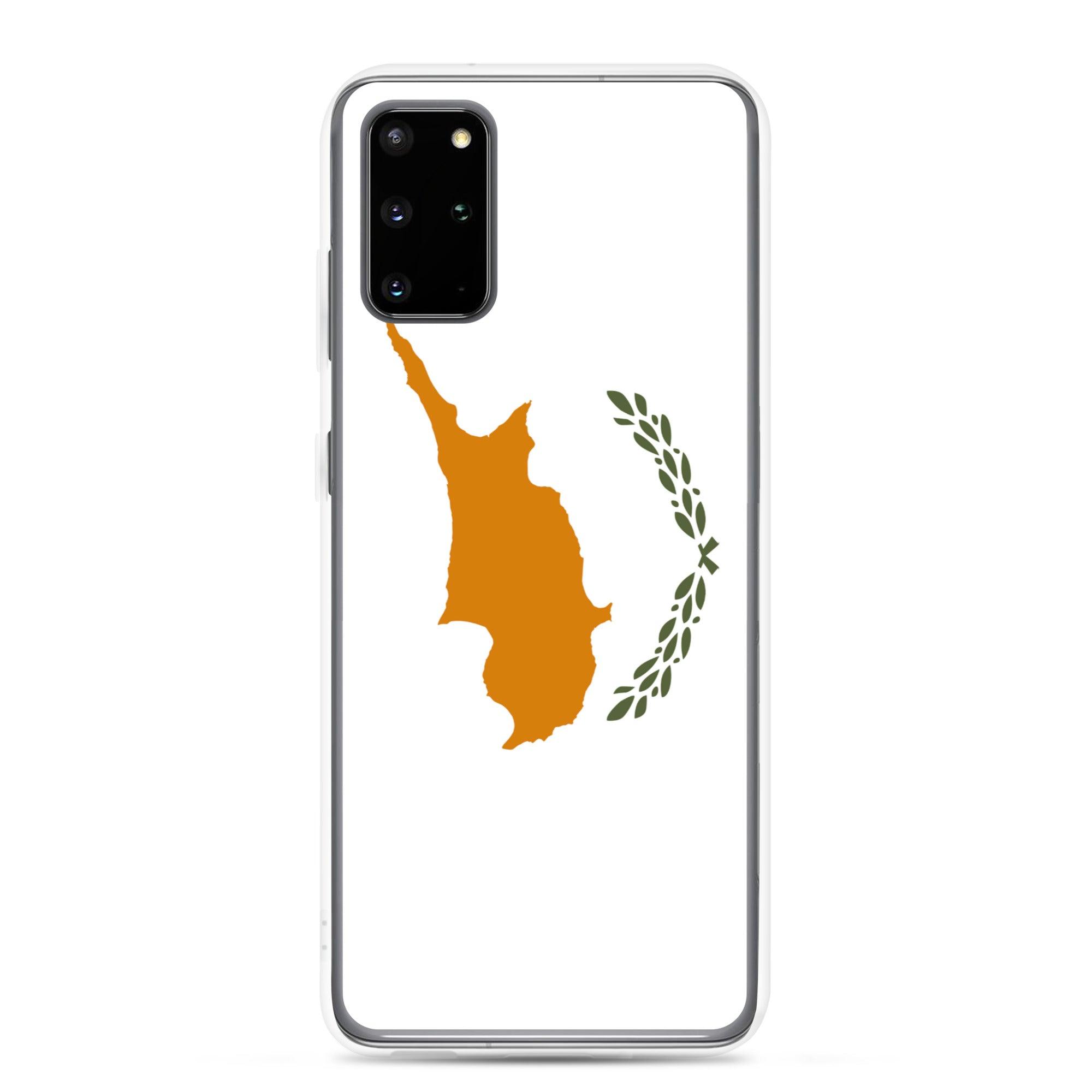 Coque de téléphone avec le drapeau de Chypre, en TPU, offrant une protection élégante et durable.