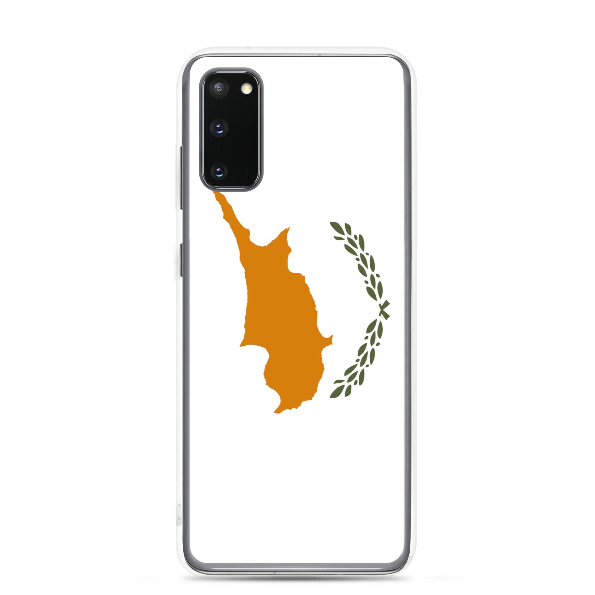 Coque de téléphone avec le drapeau de Chypre, en TPU, offrant une protection élégante et durable.