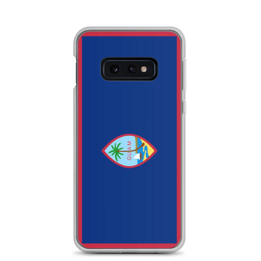 Coque de téléphone avec le drapeau de Guam, en TPU, offrant une protection élégante et durable.