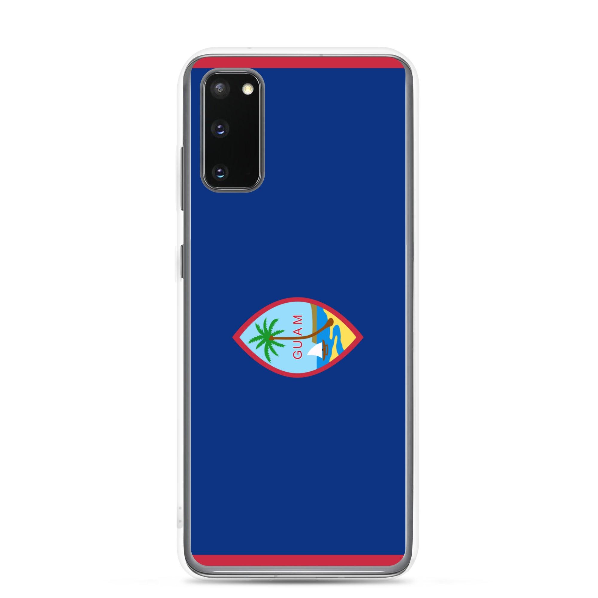 Coque de téléphone avec le drapeau de Guam, en TPU, offrant une protection élégante et durable.