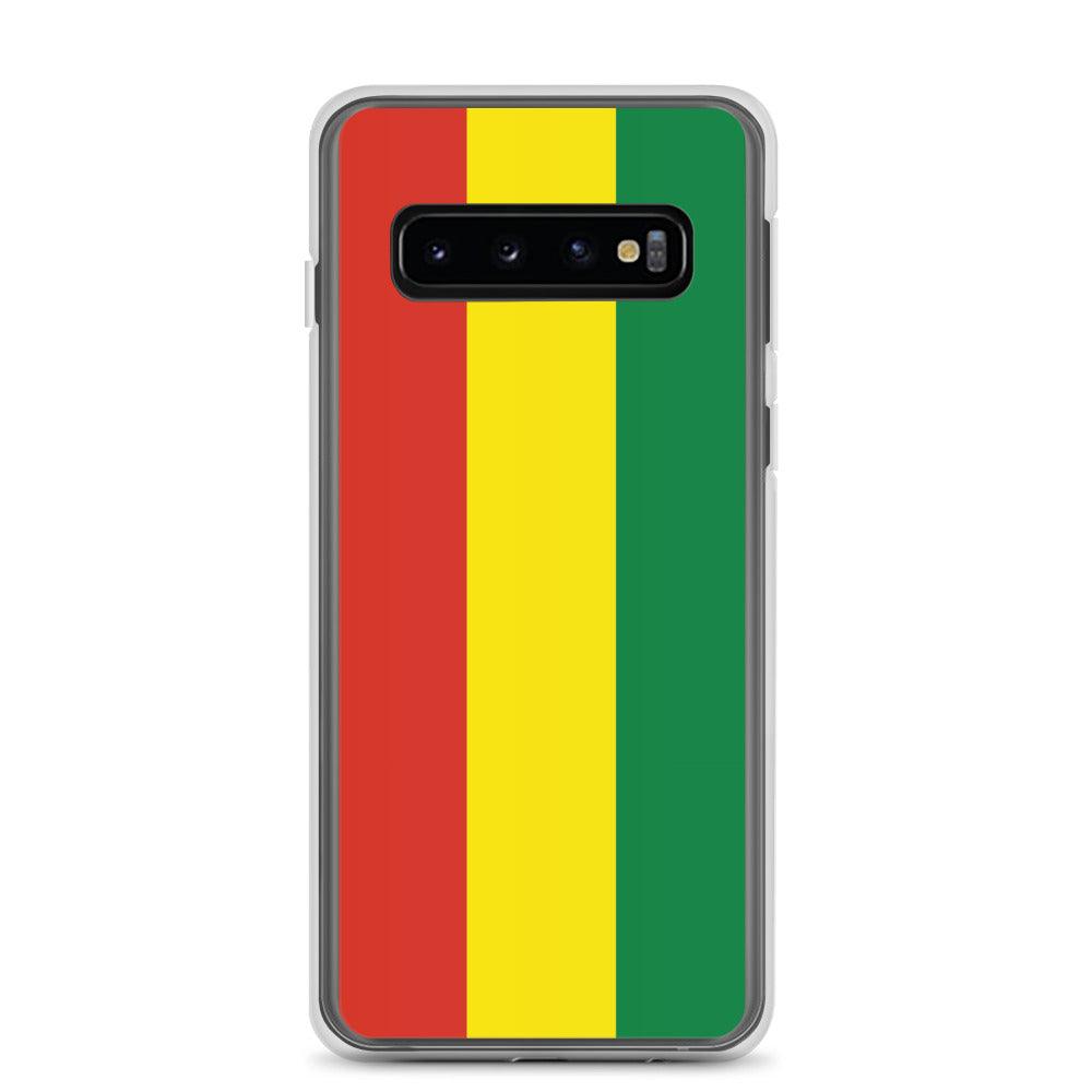 Coque de téléphone avec le drapeau de la Bolivie, en TPU flexible, offrant une protection élégante et durable.