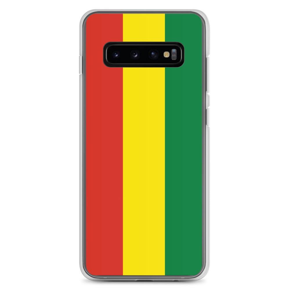 Coque de téléphone avec le drapeau de la Bolivie, en TPU flexible, offrant une protection élégante et durable.