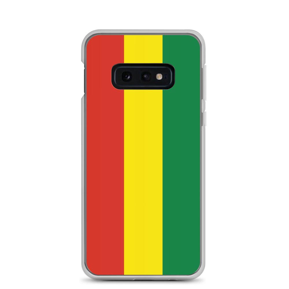 Coque de téléphone avec le drapeau de la Bolivie, en TPU flexible, offrant une protection élégante et durable.