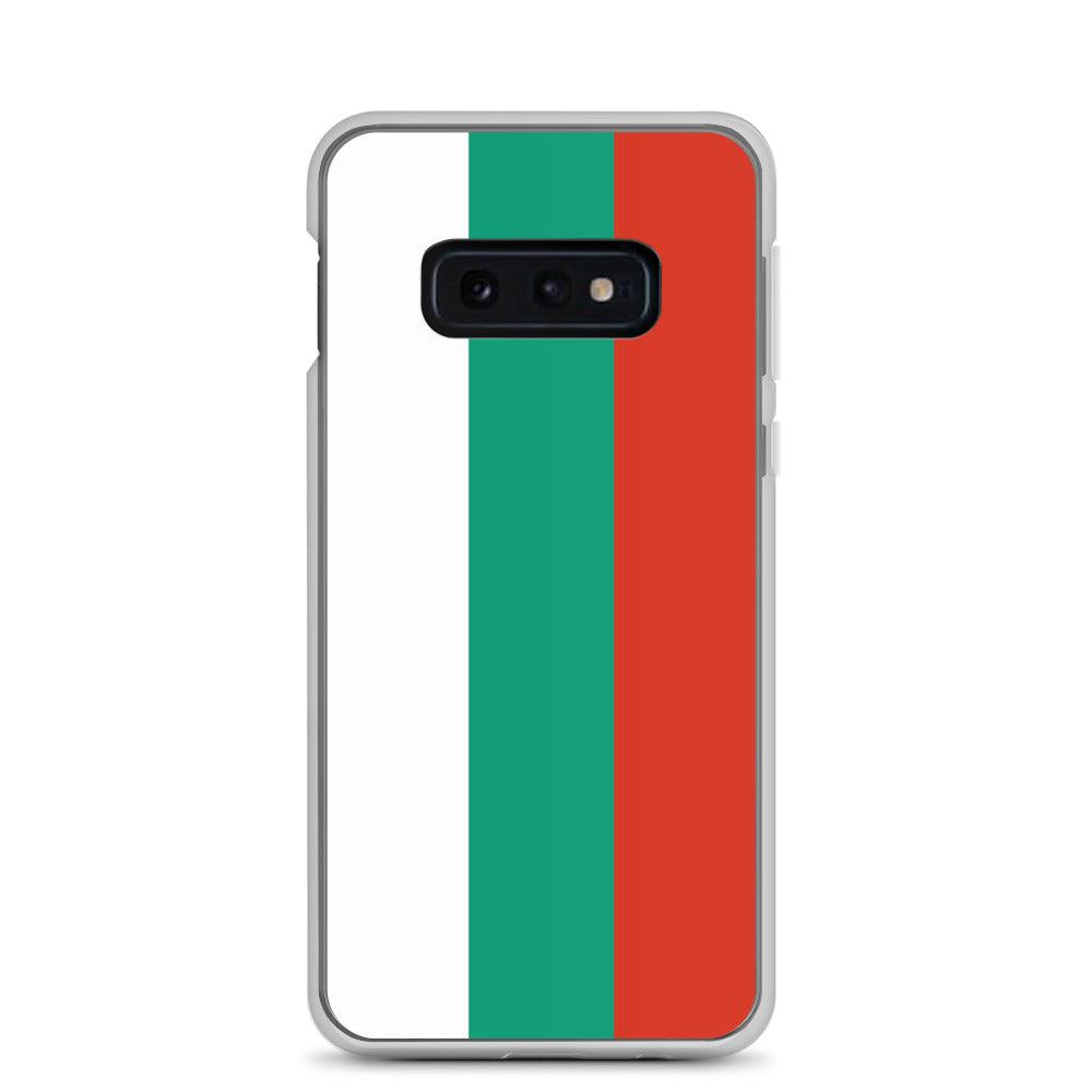 Coque de téléphone avec le drapeau de la Bulgarie, en TPU, offrant une protection et un design élégant.