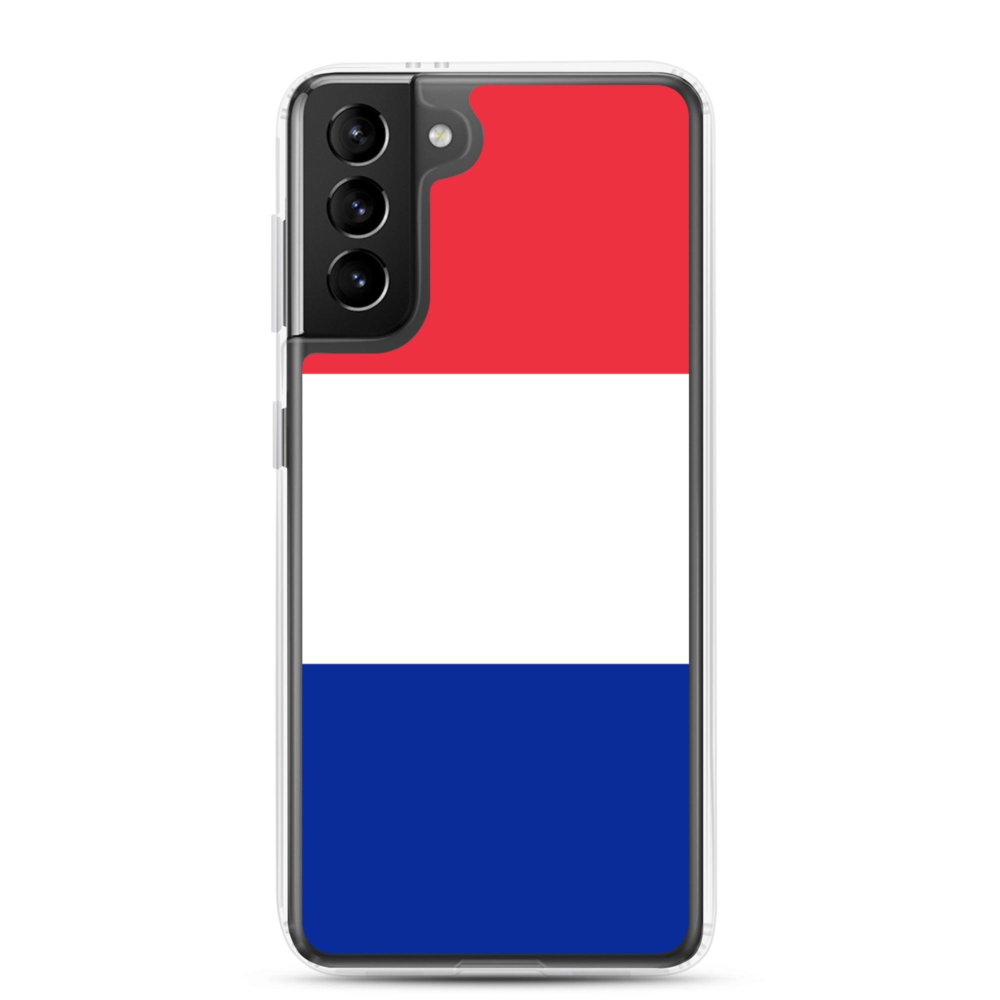 Coque de téléphone avec le drapeau de la France, en TPU flexible, offrant une protection élégante et durable.