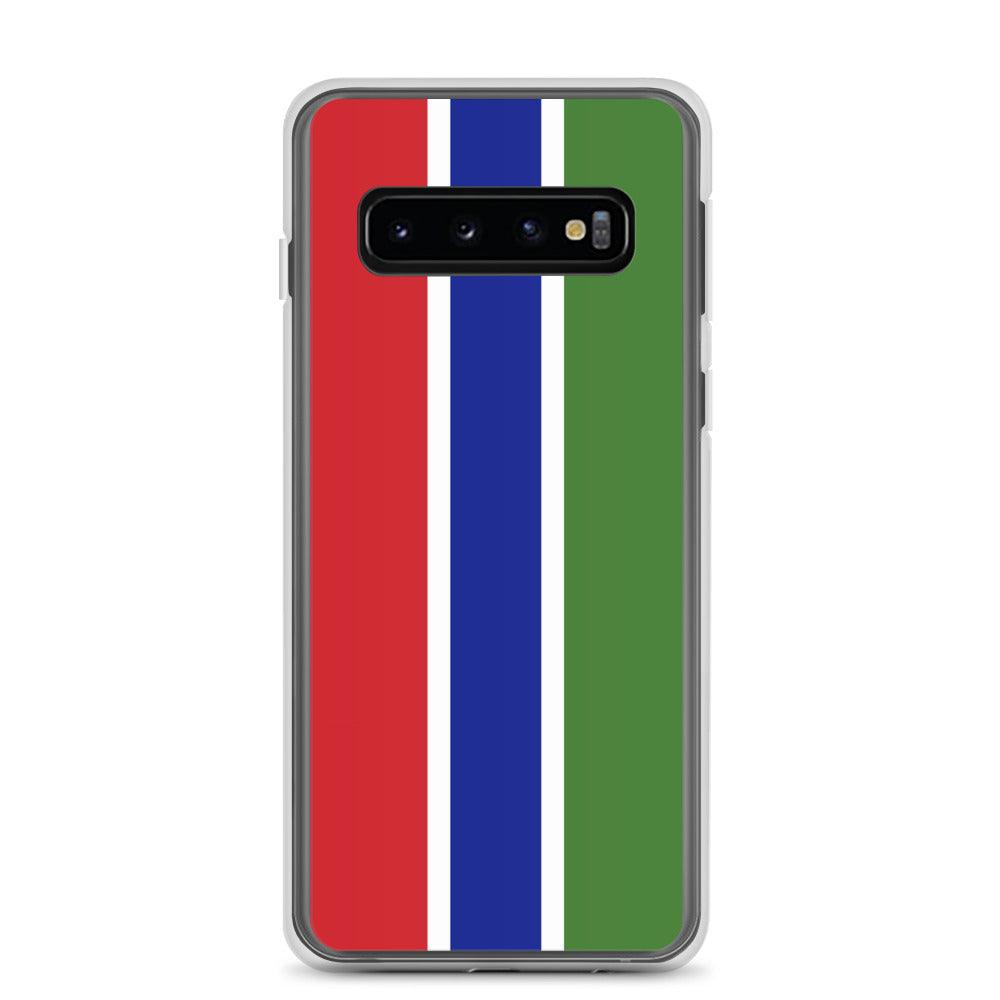 Coque de téléphone avec le drapeau de la Gambie, en TPU, offrant une protection élégante et durable.