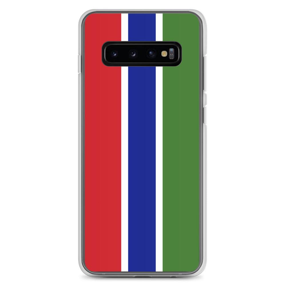 Coque de téléphone avec le drapeau de la Gambie, en TPU, offrant une protection élégante et durable.