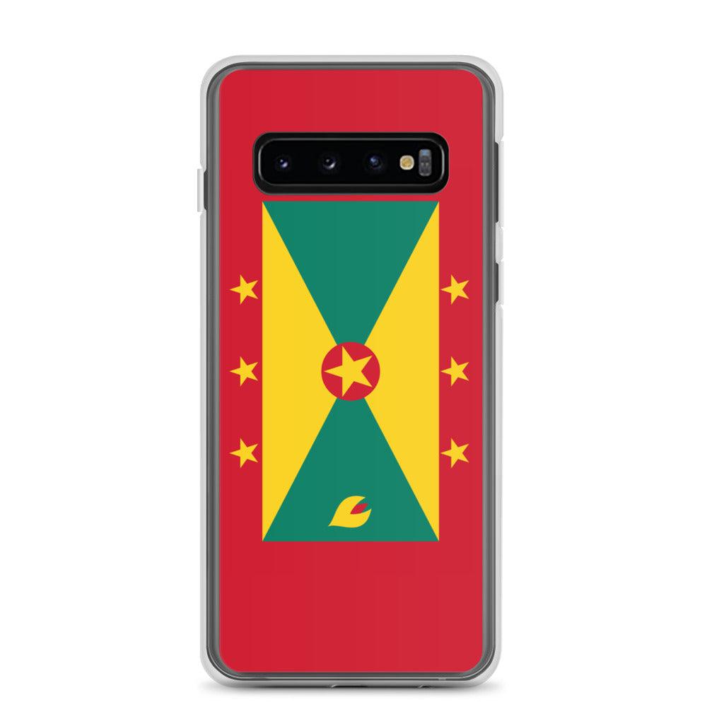 Coque de téléphone avec le drapeau de la Grenade, en TPU, offrant une protection élégante et durable.