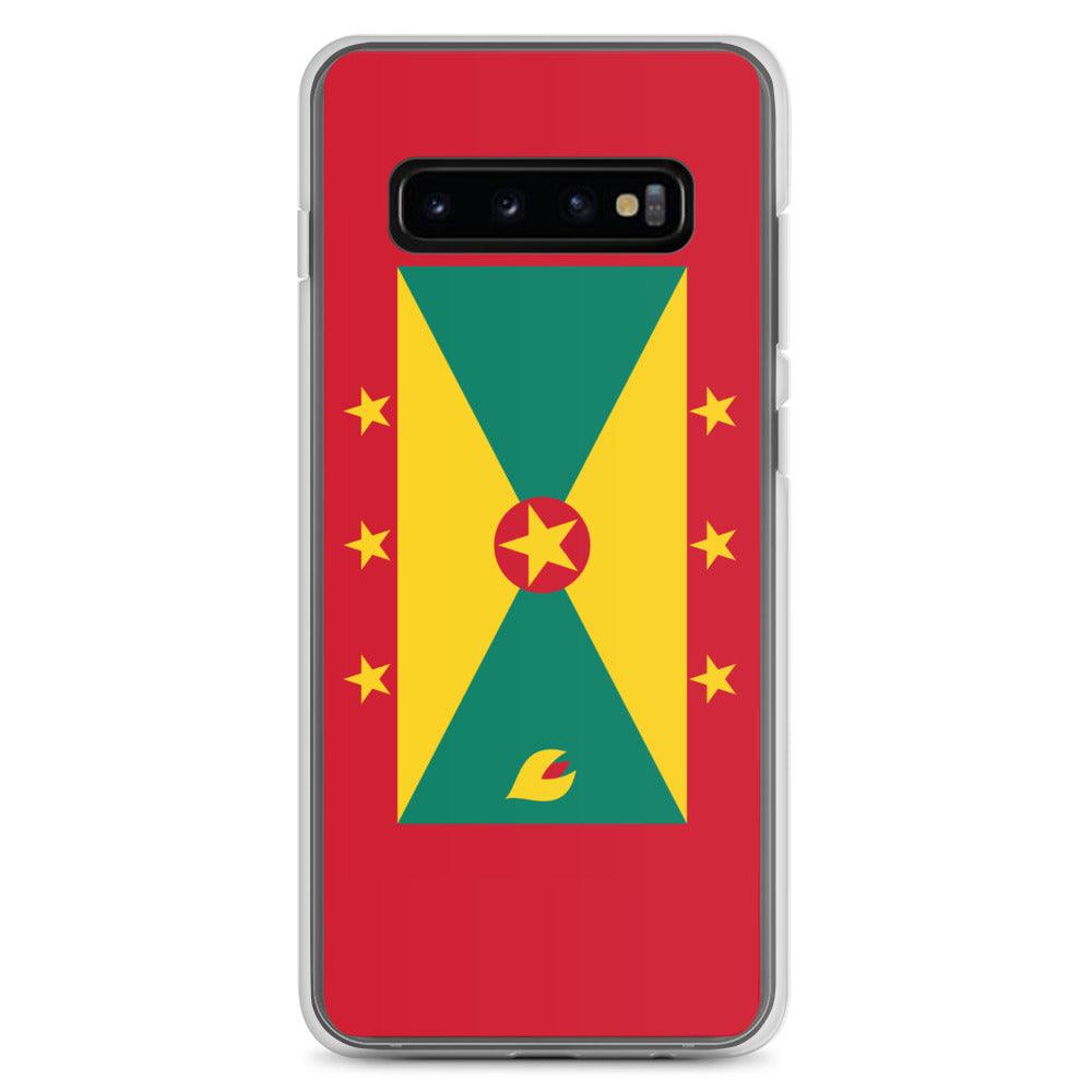 Coque de téléphone avec le drapeau de la Grenade, en TPU, offrant une protection élégante et durable.