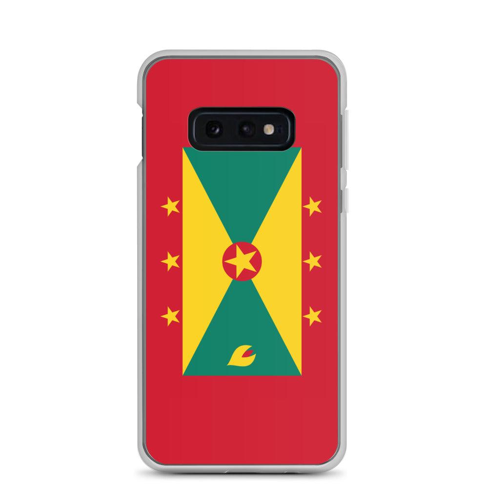 Coque de téléphone avec le drapeau de la Grenade, en TPU, offrant une protection élégante et durable.