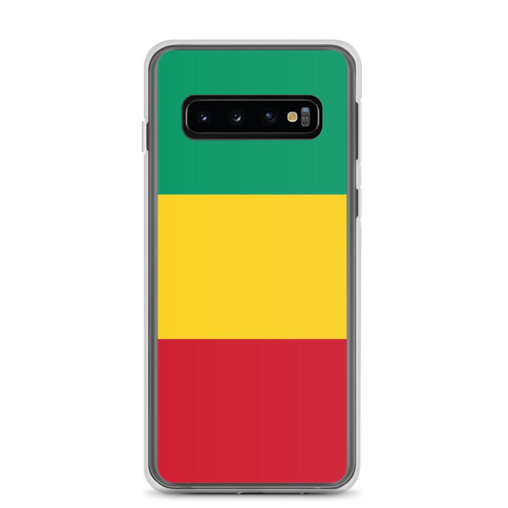 Coque de téléphone avec le drapeau de la Guinée, en TPU, offrant protection et style.