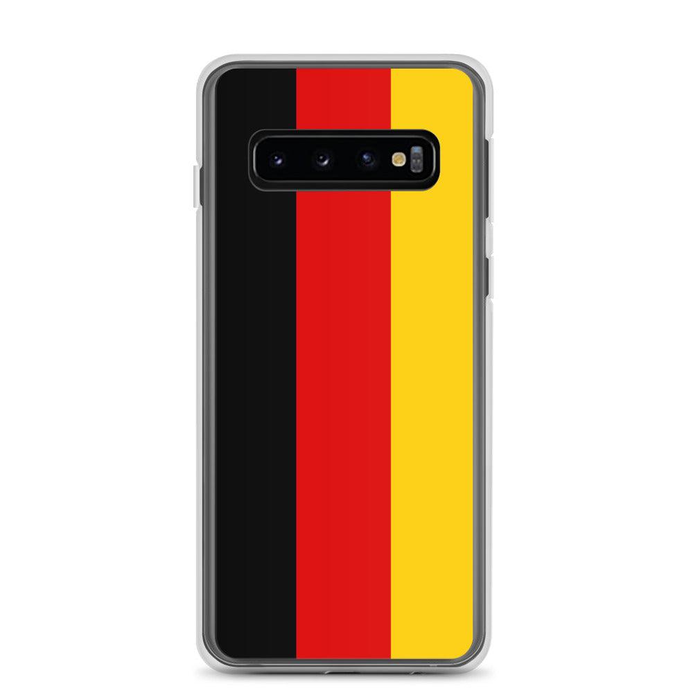 Coque de téléphone avec le drapeau de l'Allemagne, en TPU, offrant protection et style.