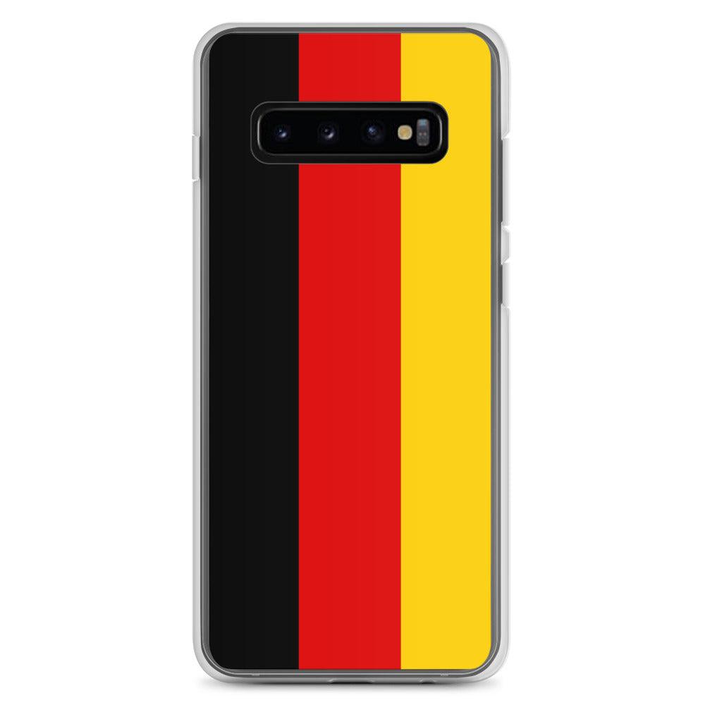 Coque de téléphone avec le drapeau de l'Allemagne, en TPU, offrant protection et style.