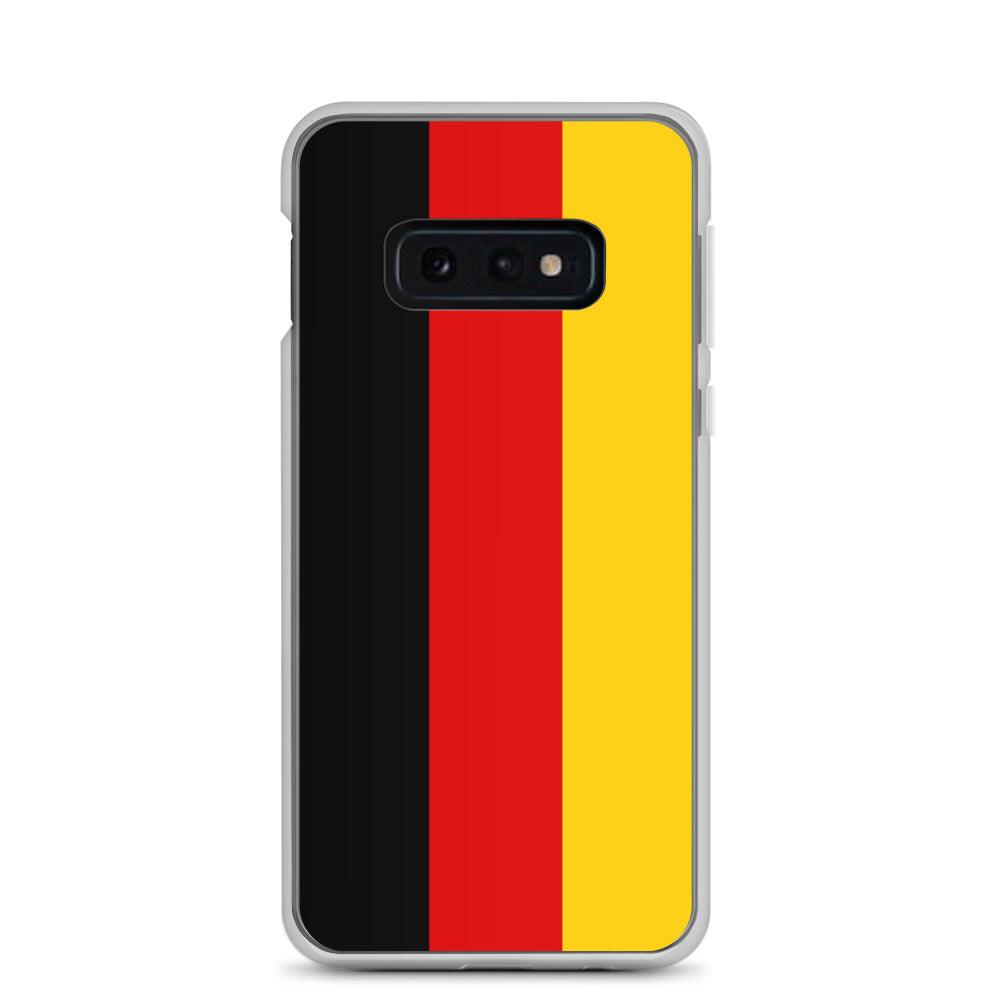 Coque de téléphone avec le drapeau de l'Allemagne, en TPU, offrant protection et style.