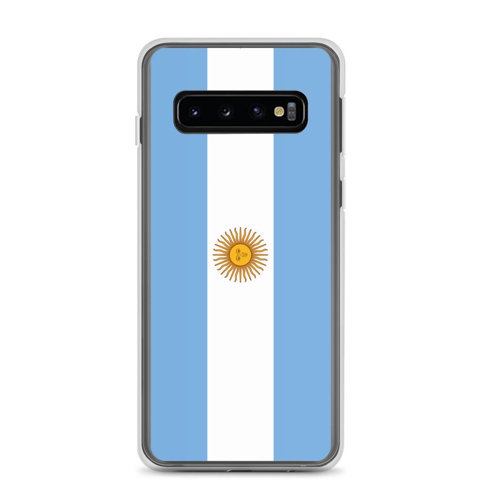 Coque de téléphone avec le drapeau de l'Argentine, en TPU, offrant une protection et un design élégant.