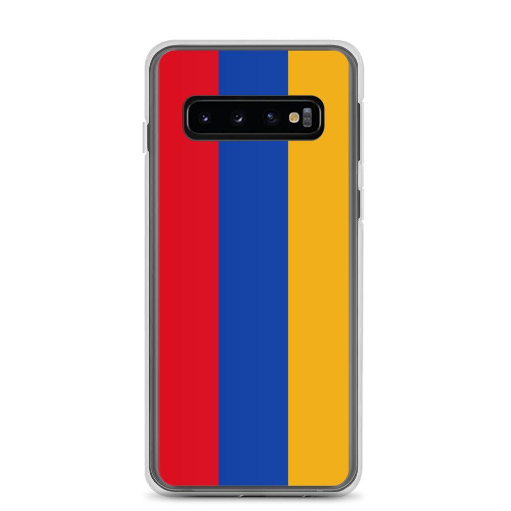 Coque de téléphone avec le drapeau de l'Arménie, en TPU, offrant une protection élégante et durable.