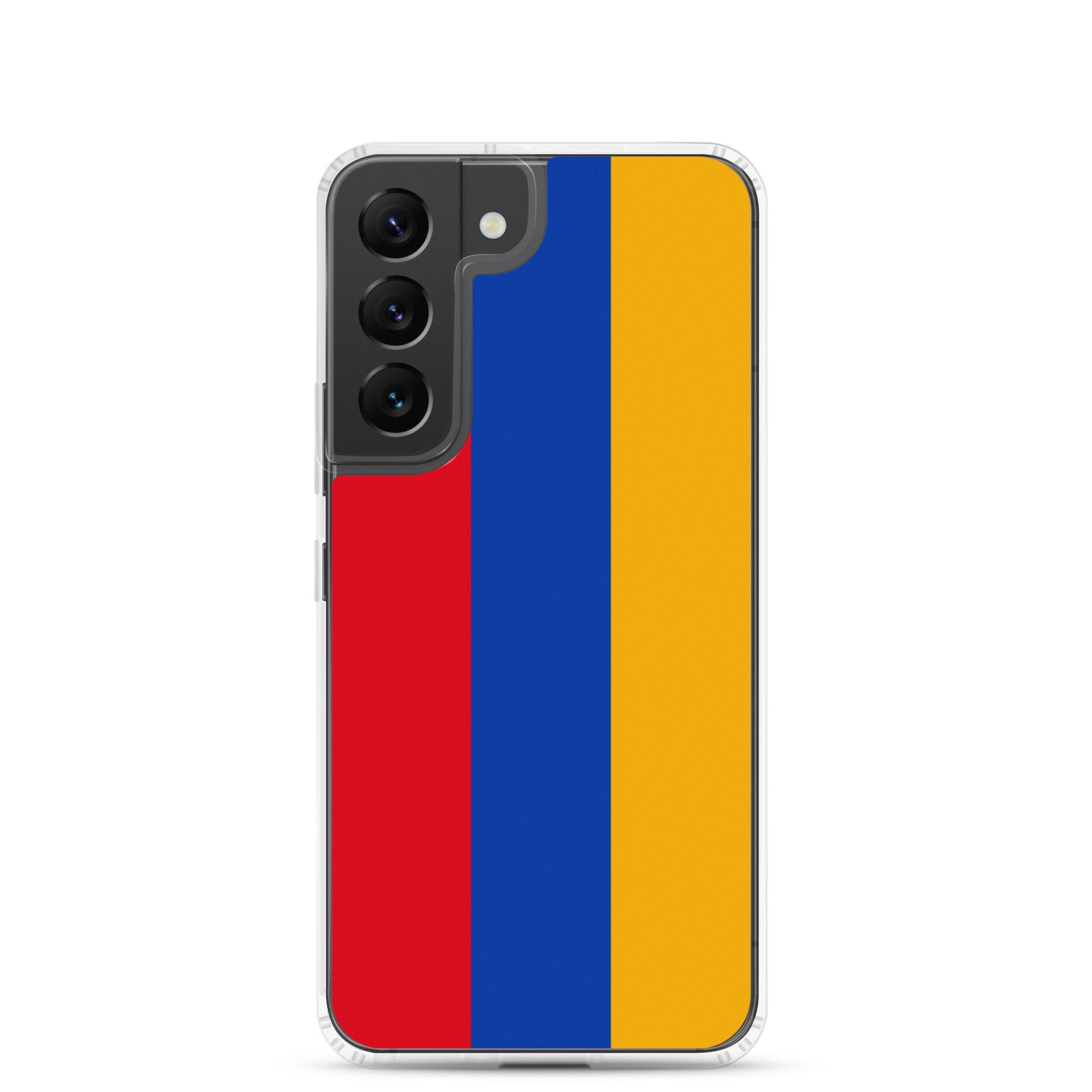 Coque de téléphone avec le drapeau de l'Arménie, en TPU, offrant une protection élégante et durable.