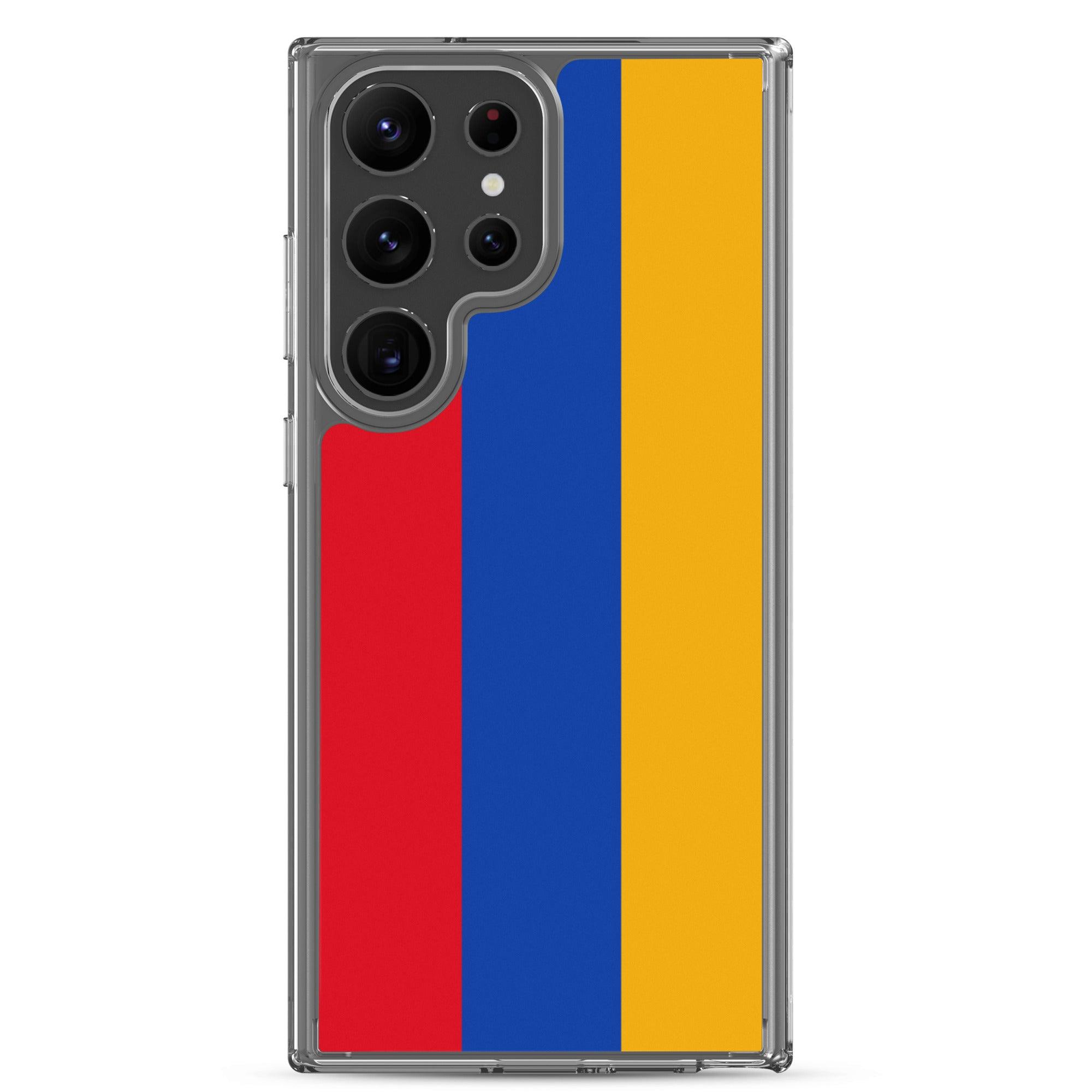 Coque de téléphone avec le drapeau de l'Arménie, en TPU, offrant une protection élégante et durable.