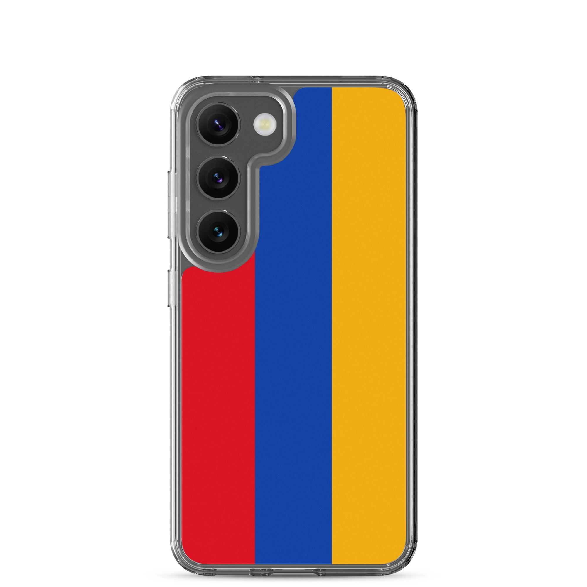 Coque de téléphone avec le drapeau de l'Arménie, en TPU, offrant une protection élégante et durable.