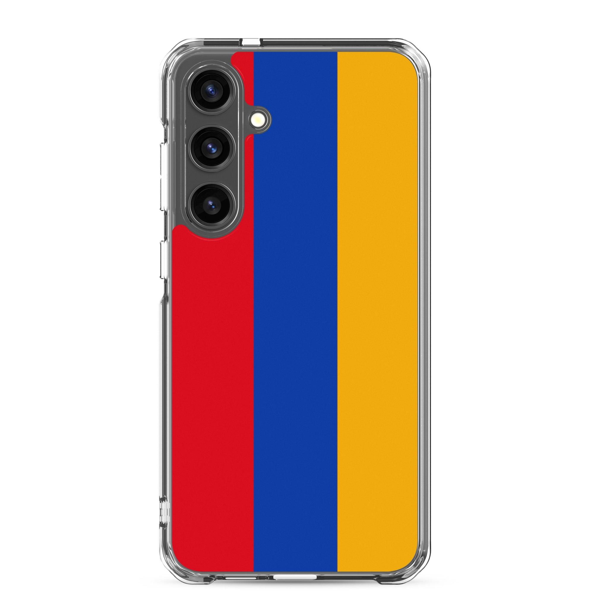 Coque de téléphone avec le drapeau de l'Arménie, en TPU, offrant une protection élégante et durable.