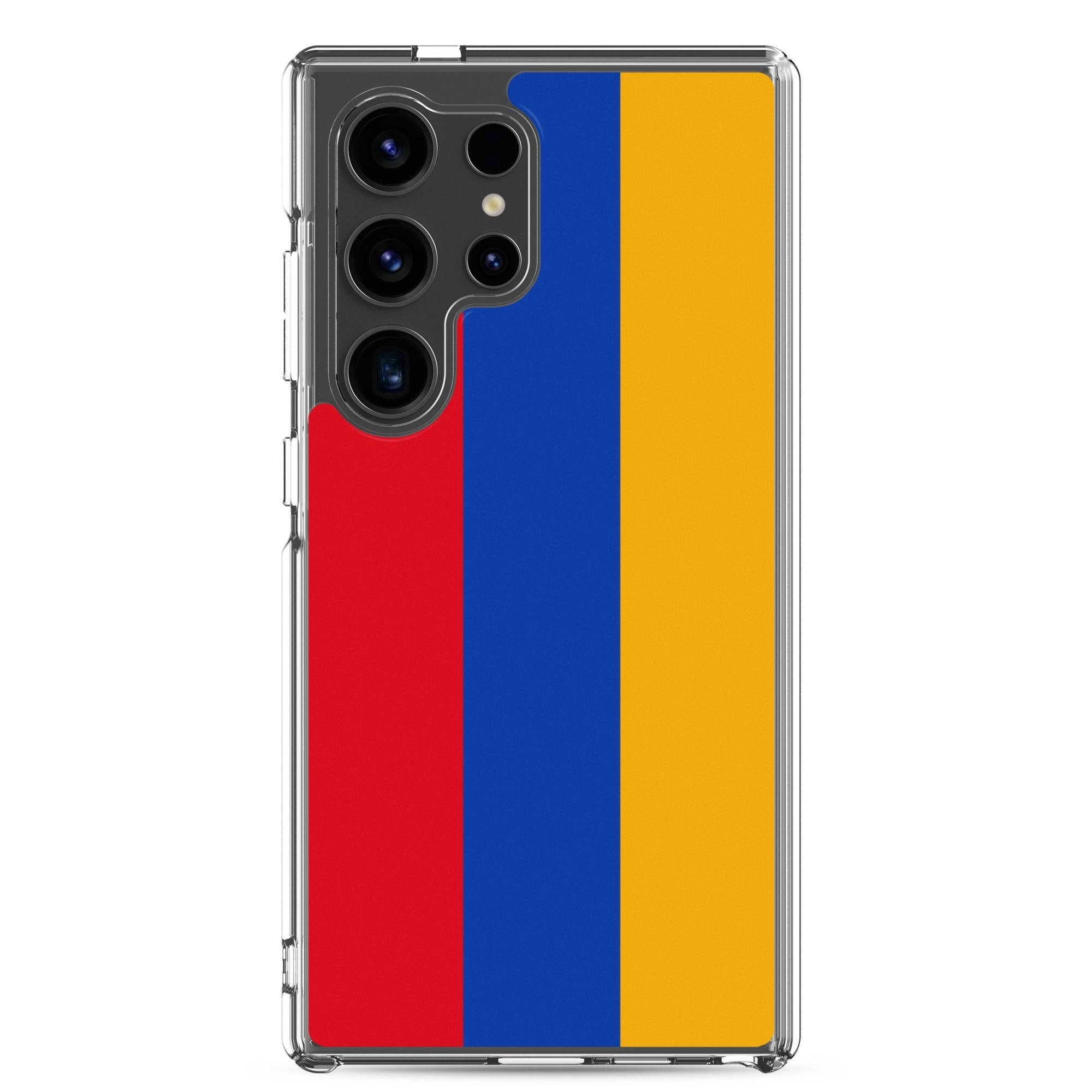 Coque de téléphone avec le drapeau de l'Arménie, en TPU, offrant une protection élégante et durable.