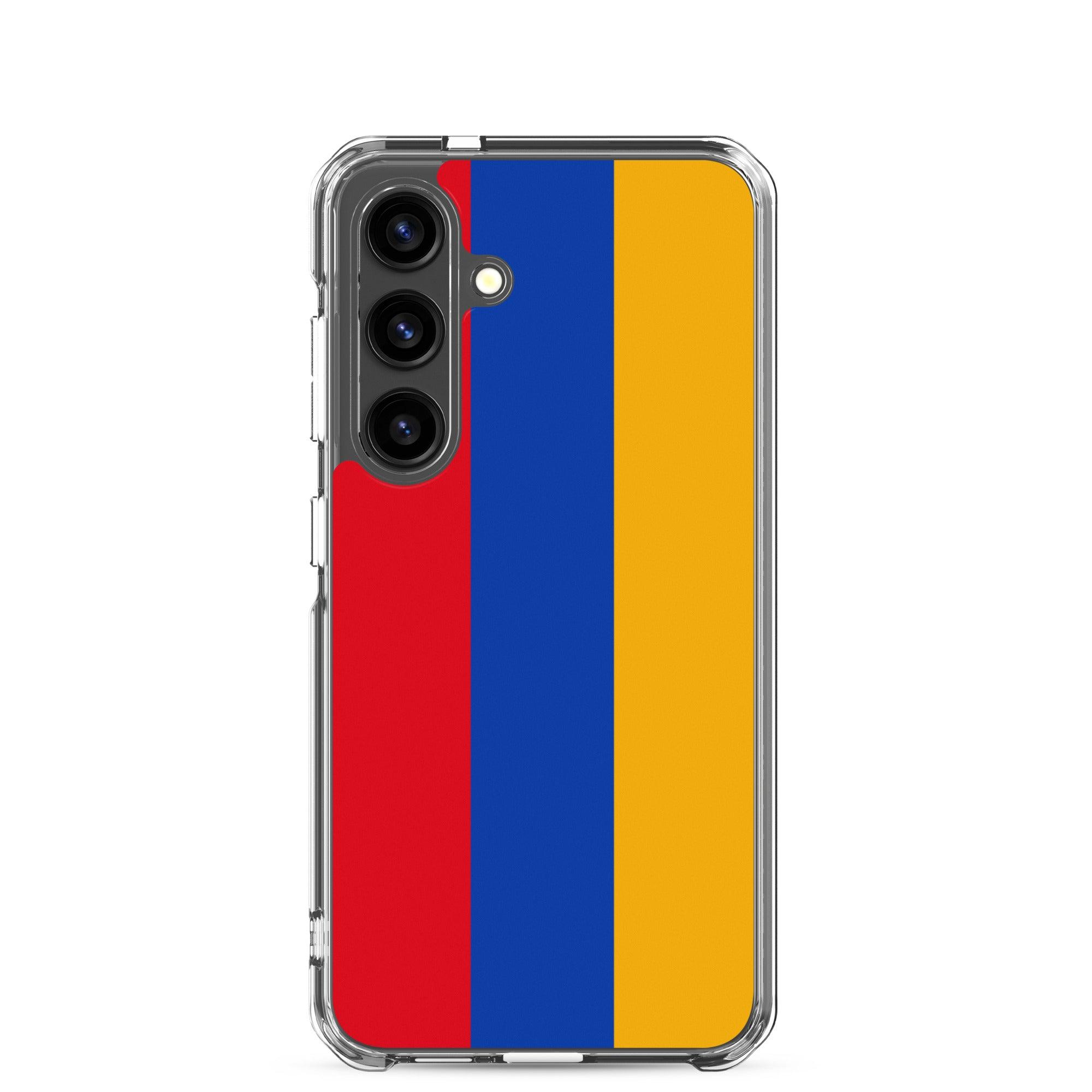 Coque de téléphone avec le drapeau de l'Arménie, en TPU, offrant une protection élégante et durable.