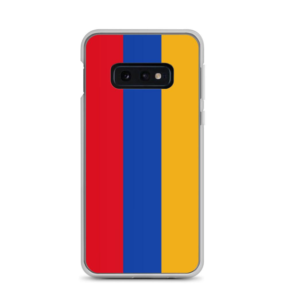 Coque de téléphone avec le drapeau de l'Arménie, en TPU, offrant une protection élégante et durable.