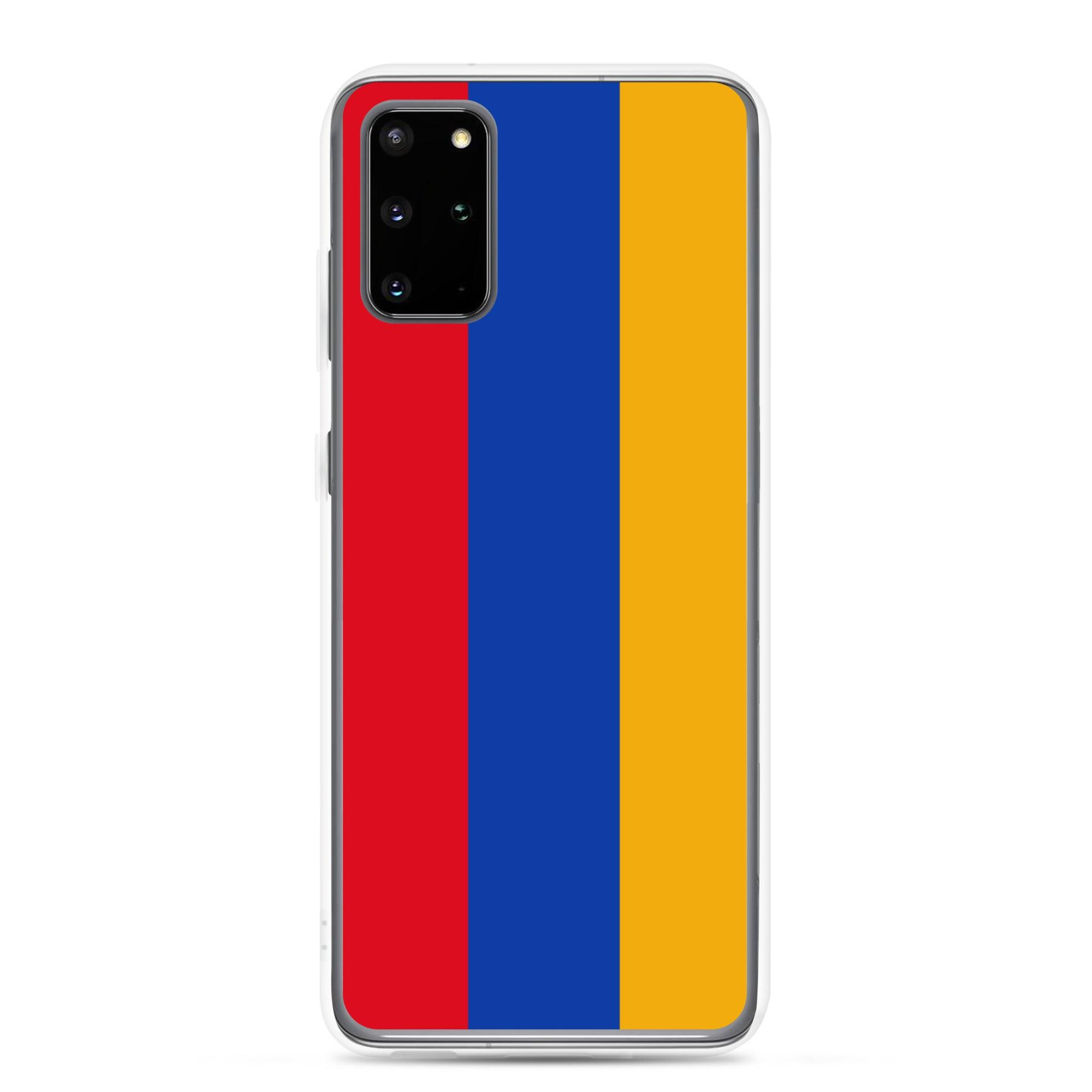 Coque de téléphone avec le drapeau de l'Arménie, en TPU, offrant une protection élégante et durable.