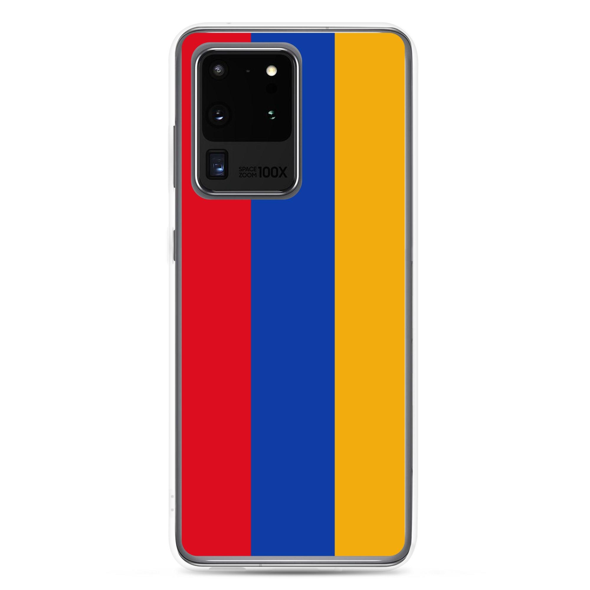 Coque de téléphone avec le drapeau de l'Arménie, en TPU, offrant une protection élégante et durable.