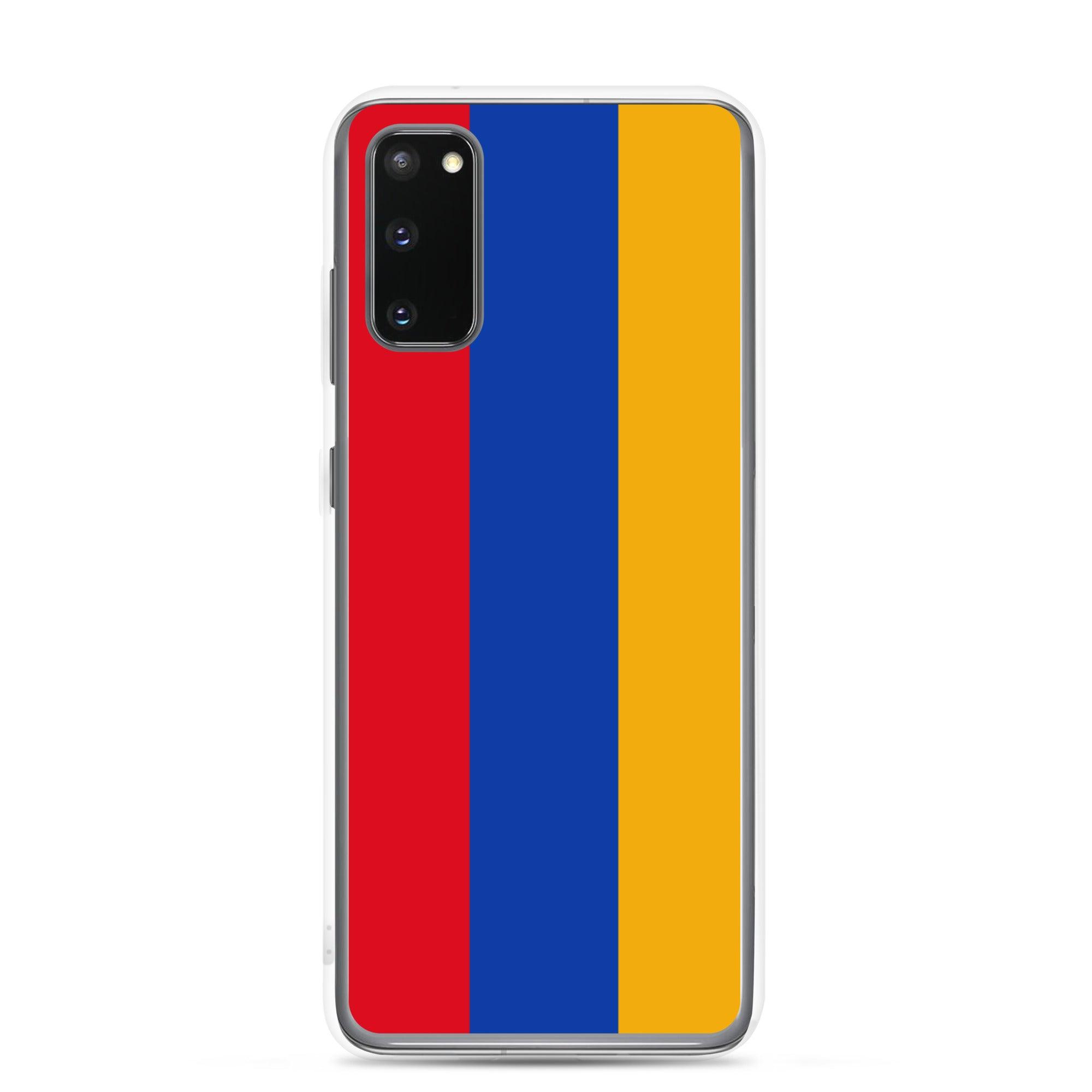 Coque de téléphone avec le drapeau de l'Arménie, en TPU, offrant une protection élégante et durable.