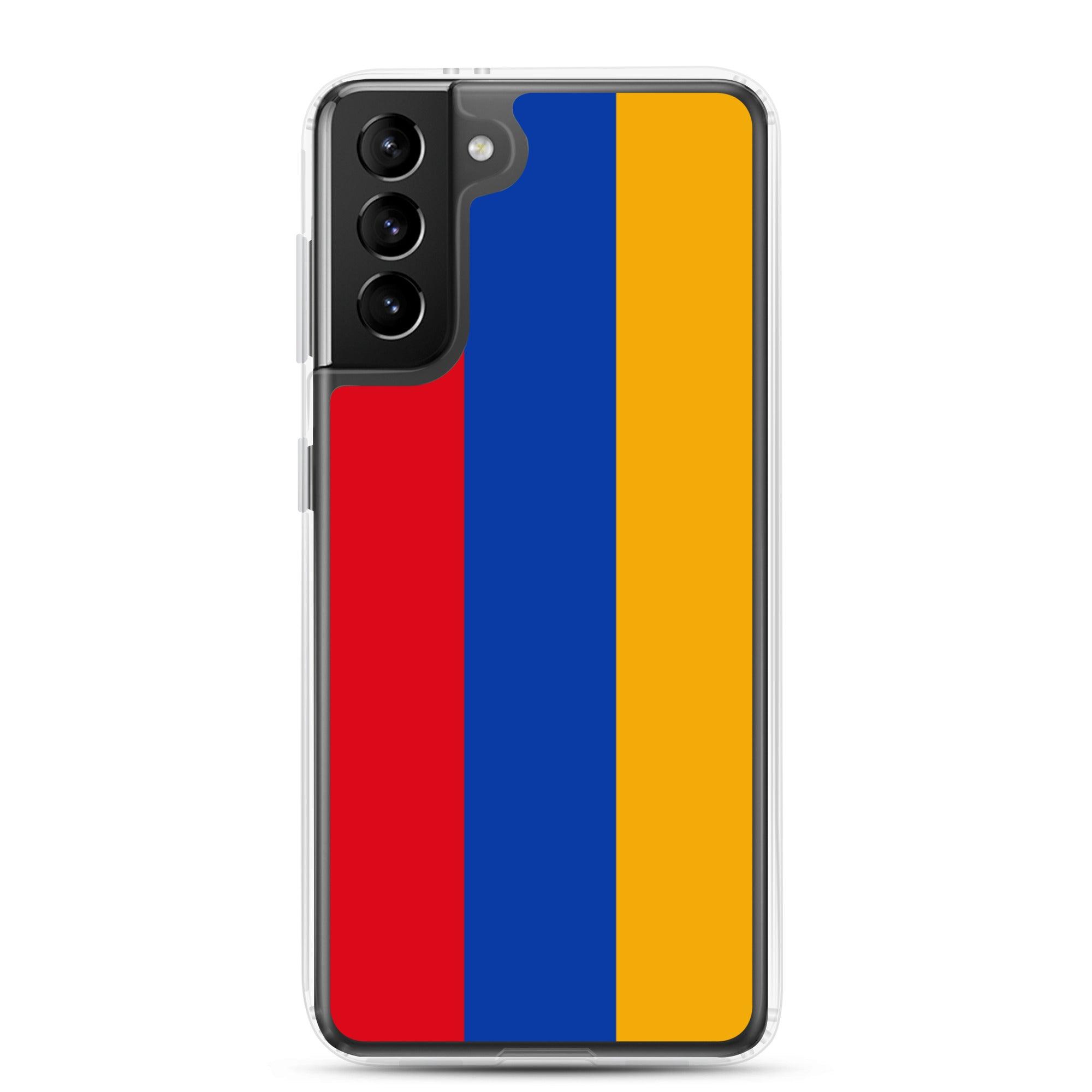 Coque de téléphone avec le drapeau de l'Arménie, en TPU, offrant une protection élégante et durable.