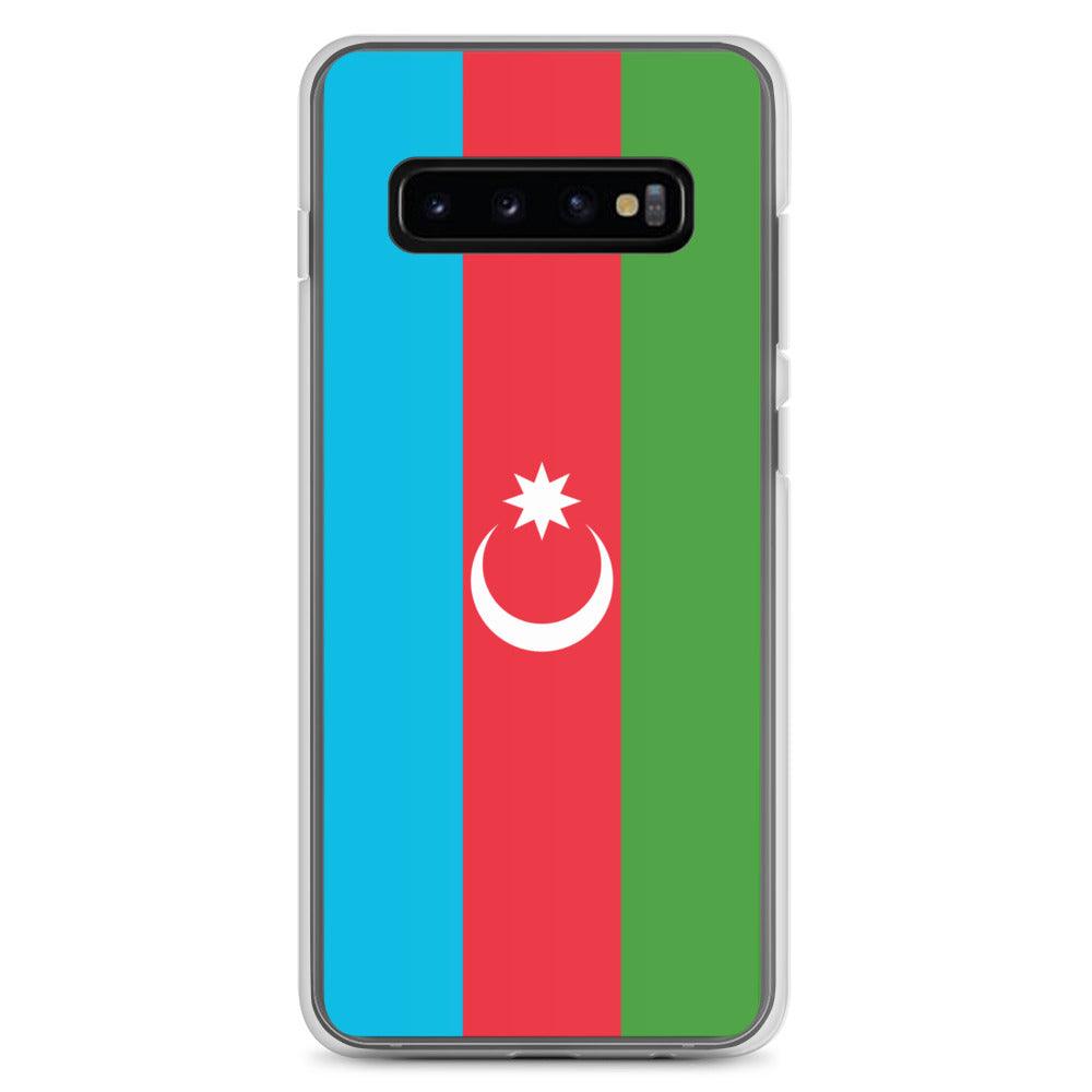 Coque de téléphone avec le drapeau de l'Azerbaïdjan, en TPU, offrant protection et style.