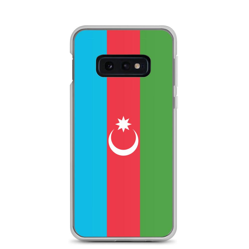 Coque de téléphone avec le drapeau de l'Azerbaïdjan, en TPU, offrant protection et style.