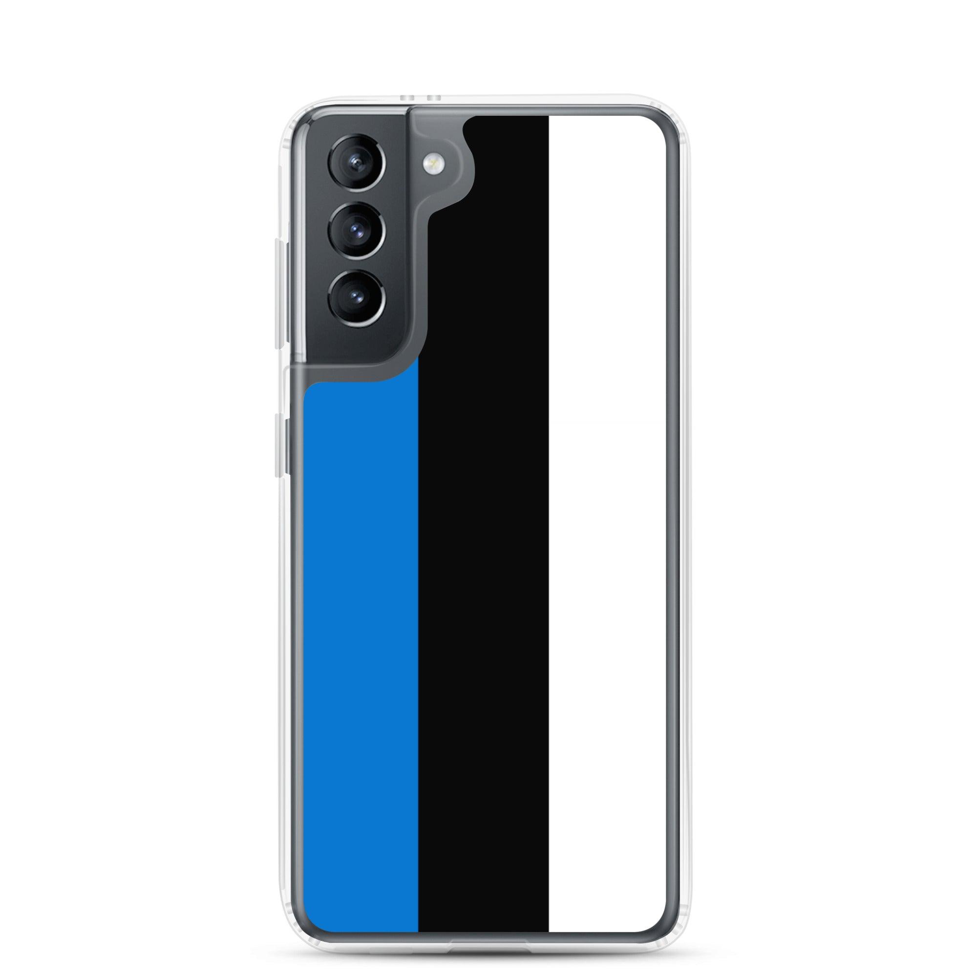 Coque de téléphone avec le drapeau de l'Estonie, en TPU flexible, offrant une protection élégante et durable.