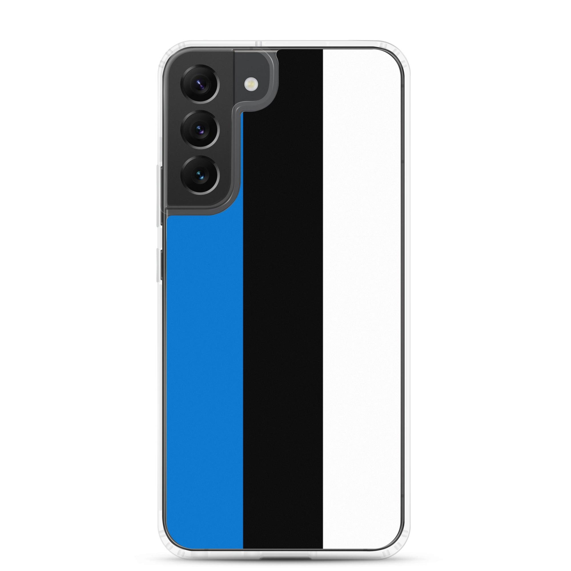 Coque de téléphone avec le drapeau de l'Estonie, en TPU flexible, offrant une protection élégante et durable.